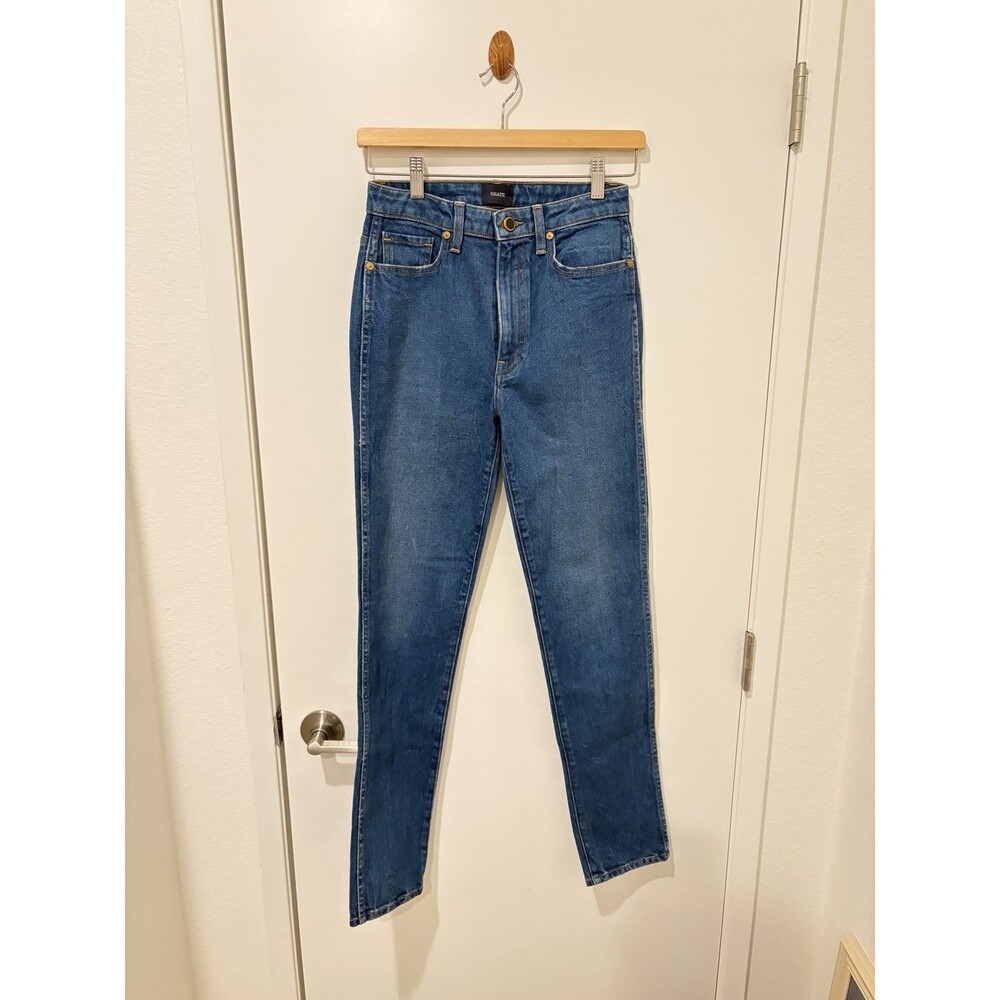 Khaite Kassandra Ankle Skinny Blue Jeans Sz 26
